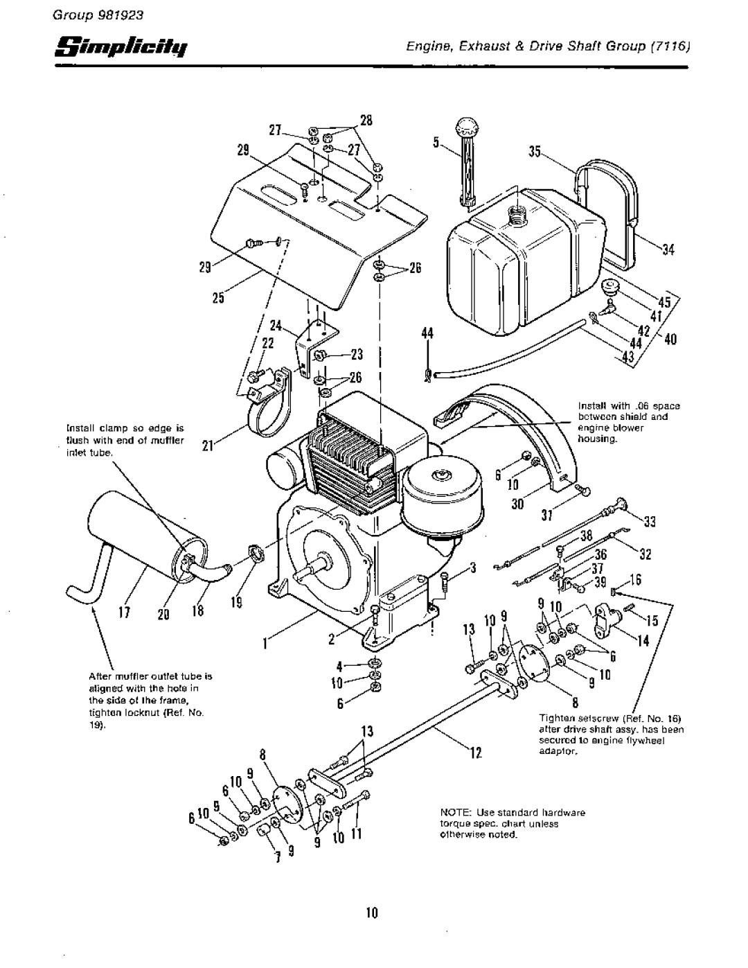 Simplicity 7110 manual 