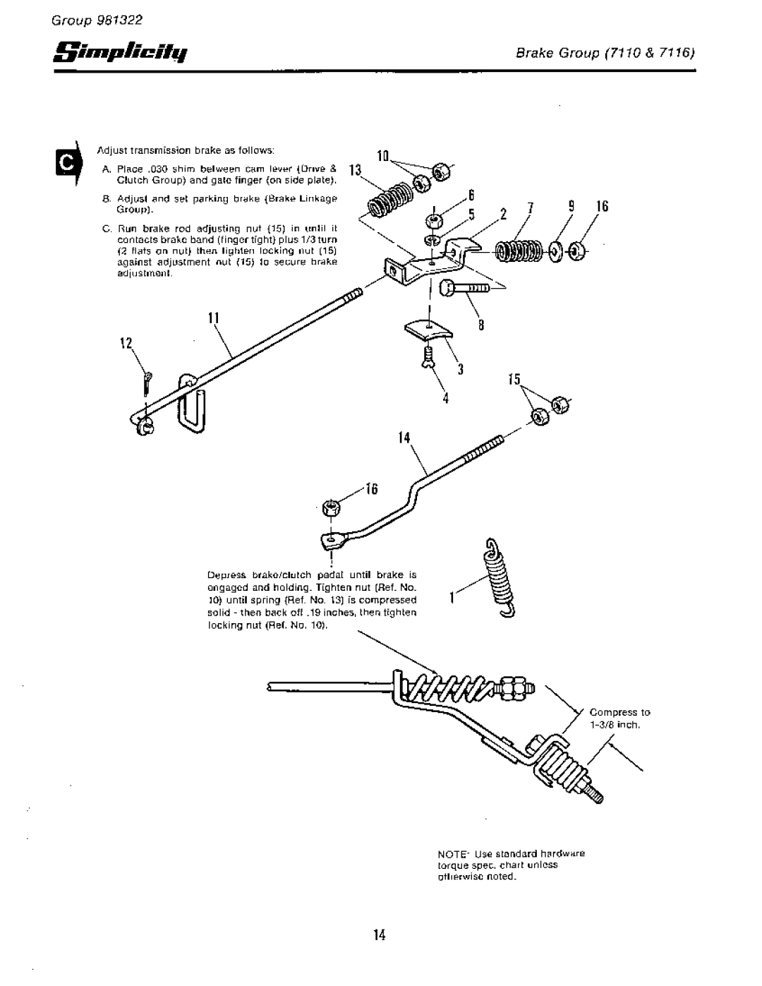 Simplicity 7110 manual 