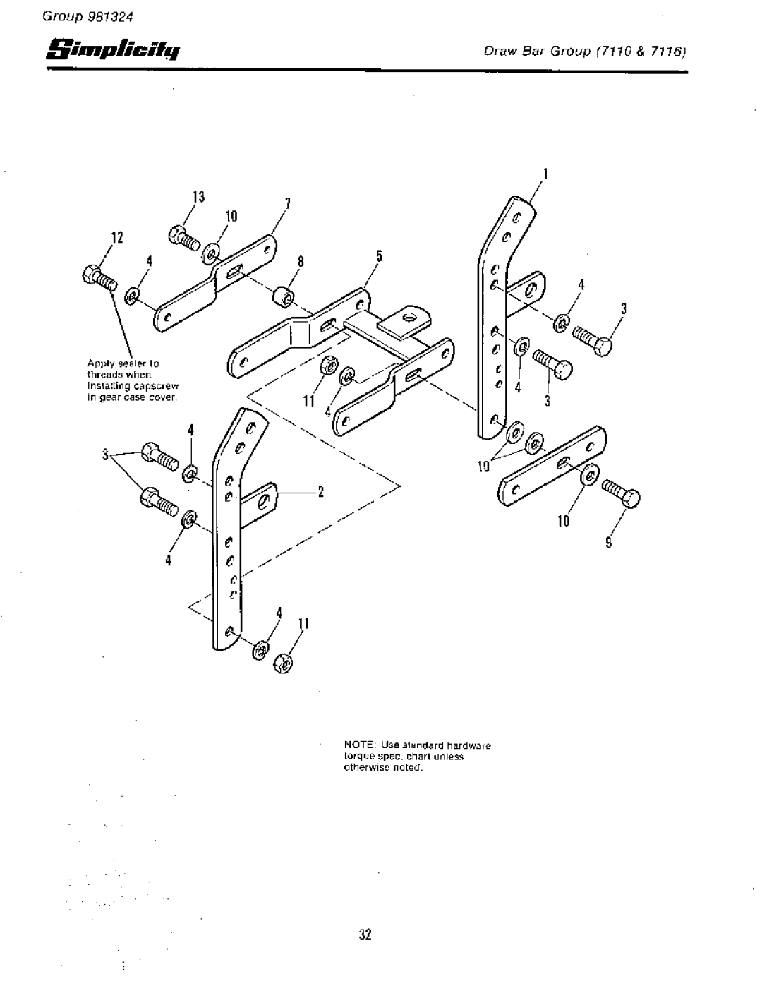 Simplicity 7110 manual 