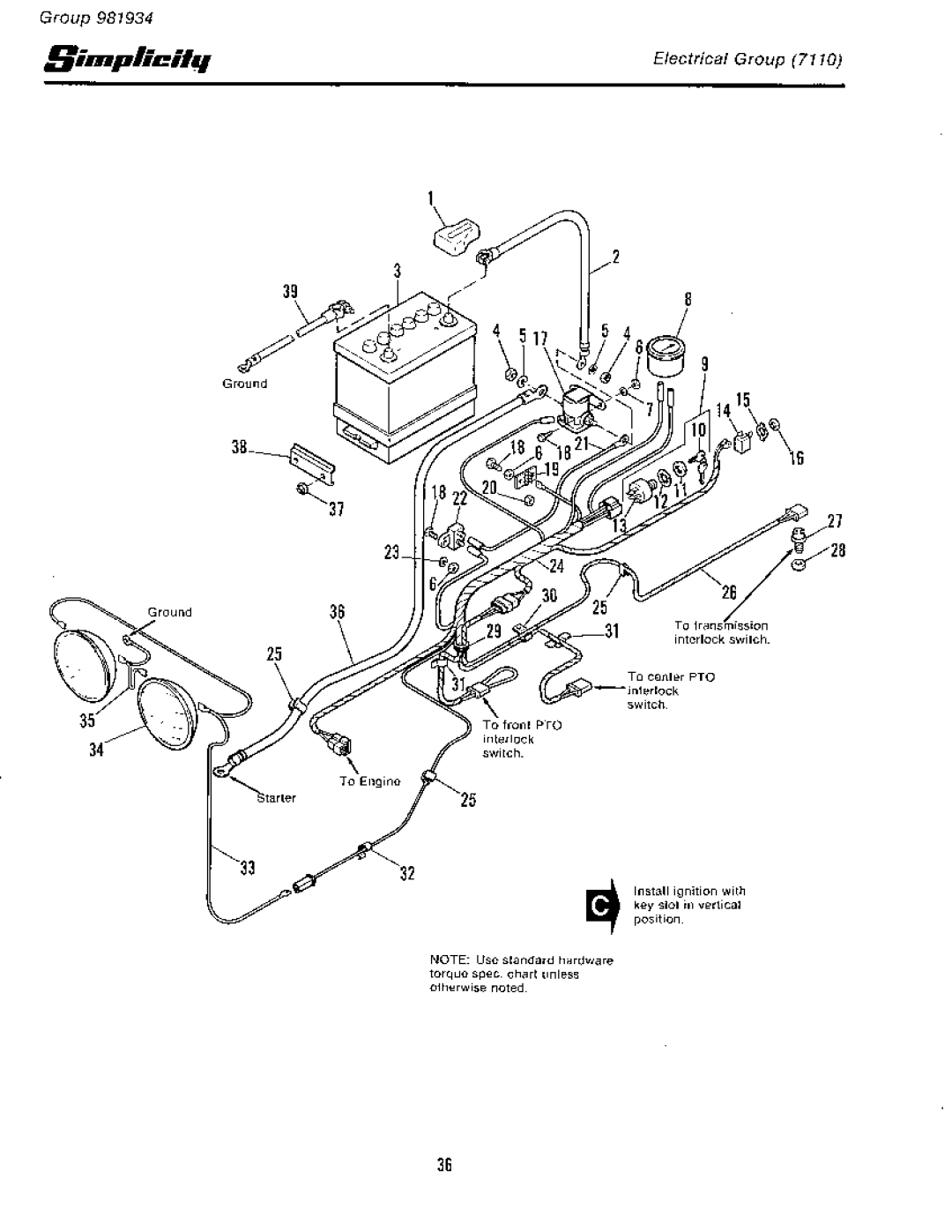 Simplicity 7110 manual 