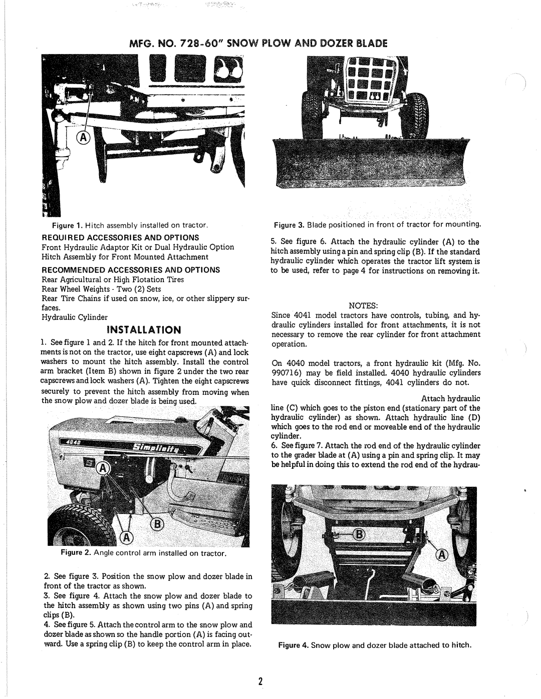 Simplicity 728 manual 