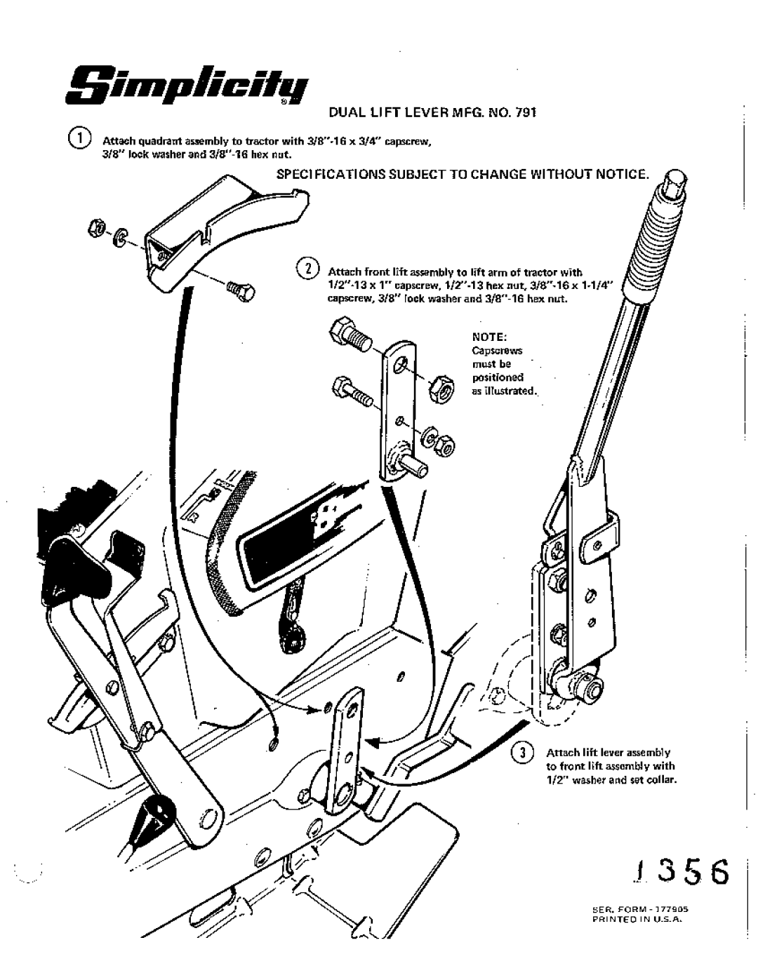 Simplicity 791 manual 