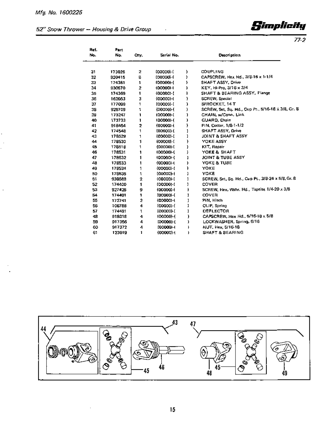 Simplicity 9000 manual 