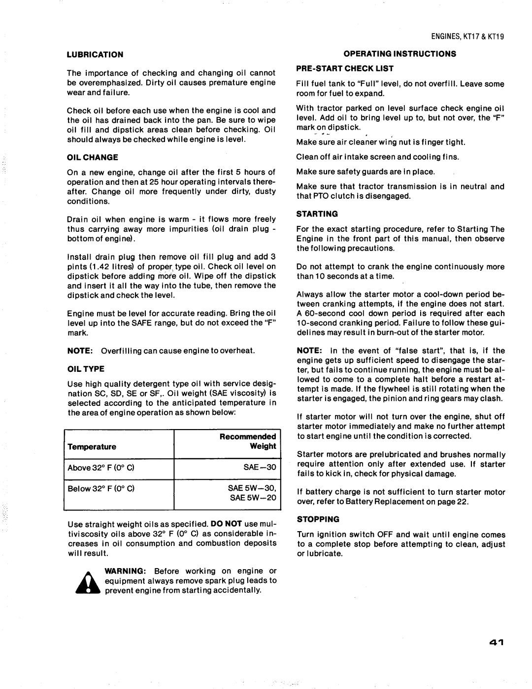 Simplicity 914-H, 916-H, 919-H, 912-H, 917-H manual 