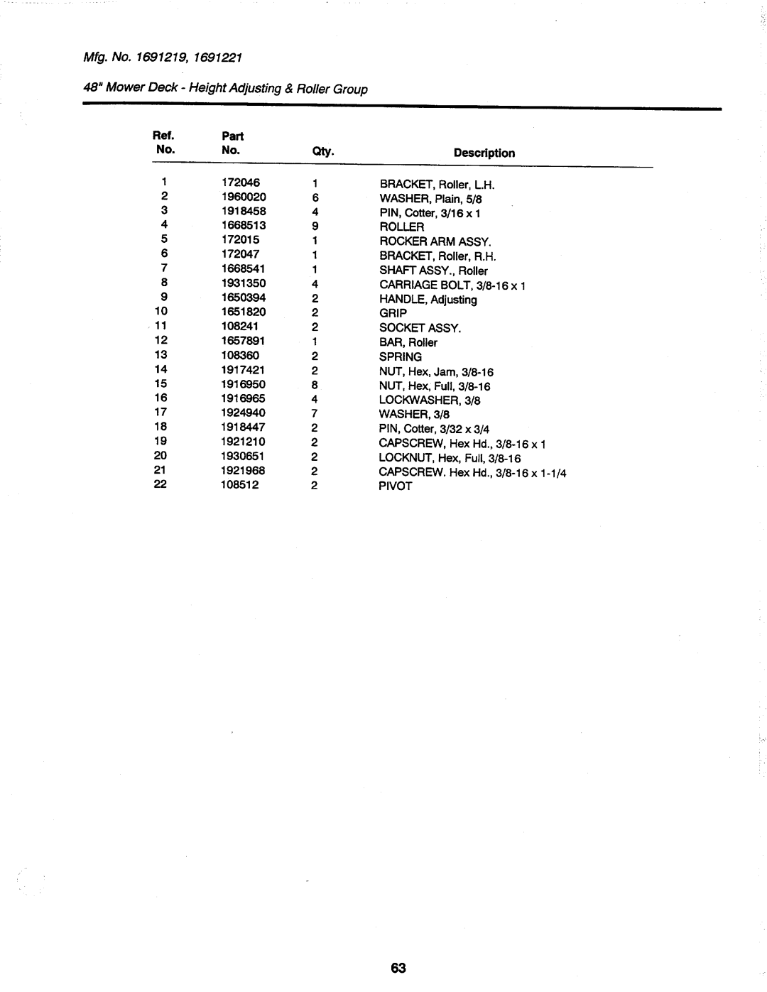 Simplicity 917H-48 manual 