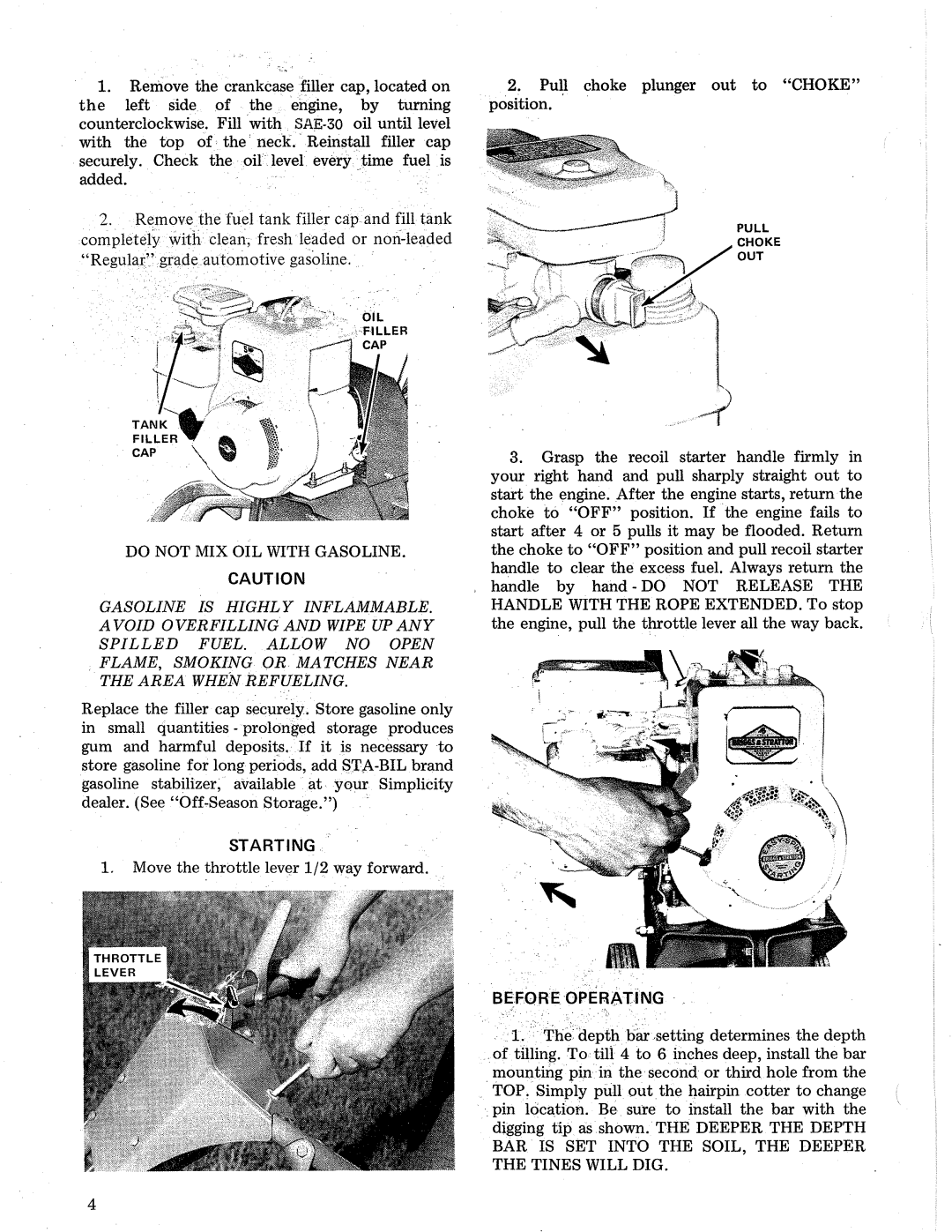 Simplicity 938 manual 