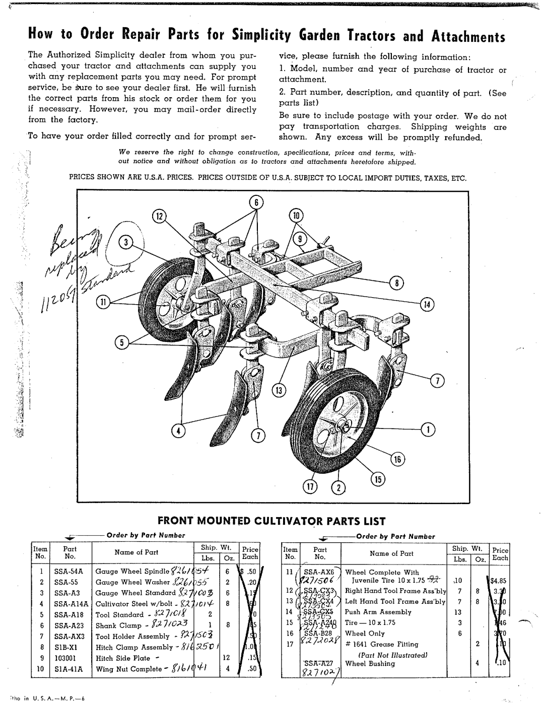 Simplicity 990022 manual 