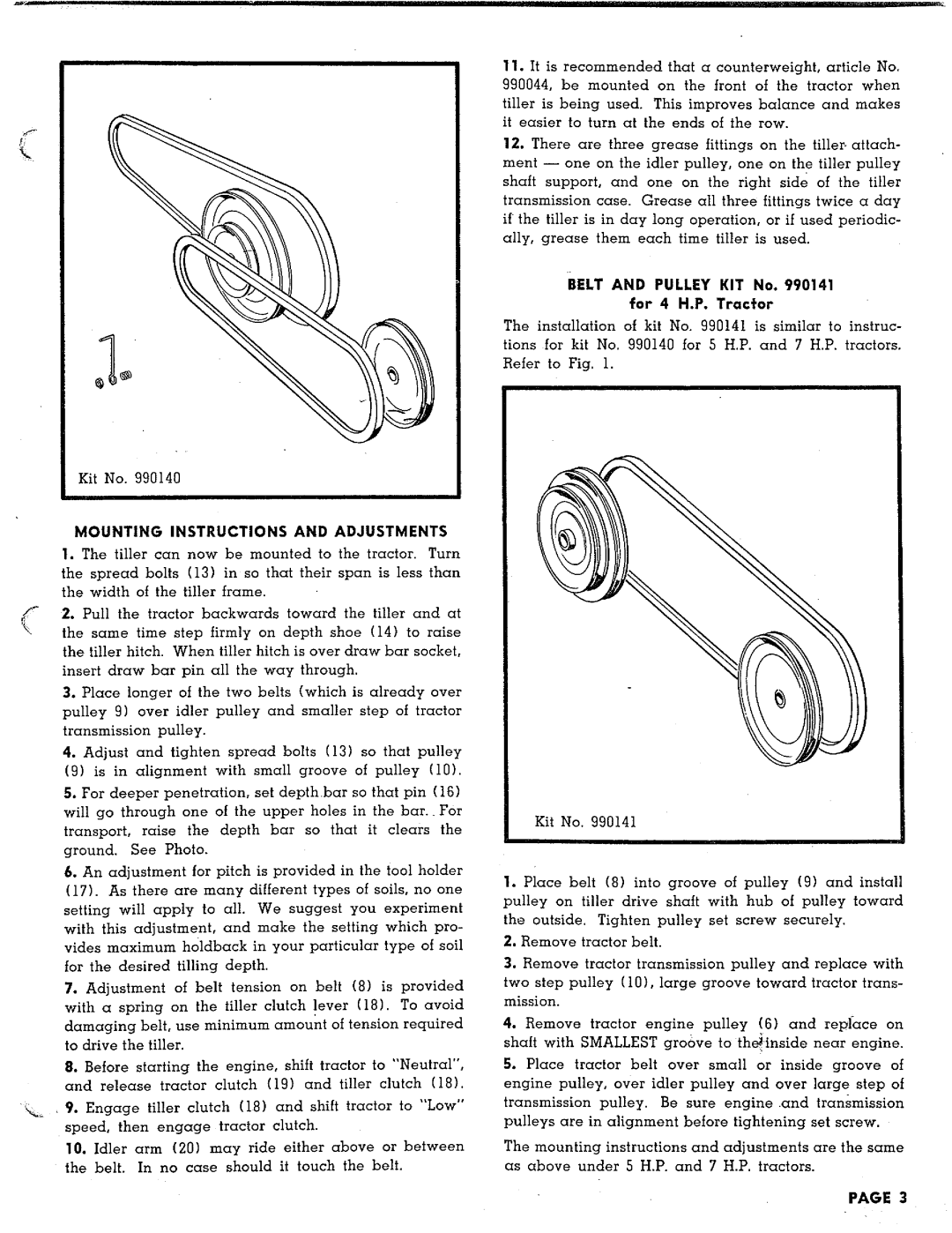 Simplicity 990103 manual 