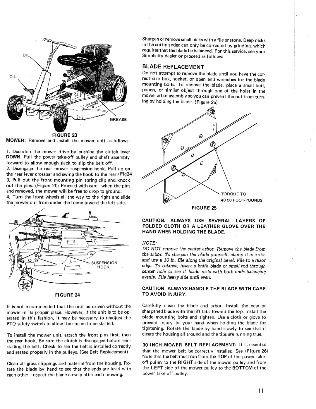 Simplicity 991020 manual 