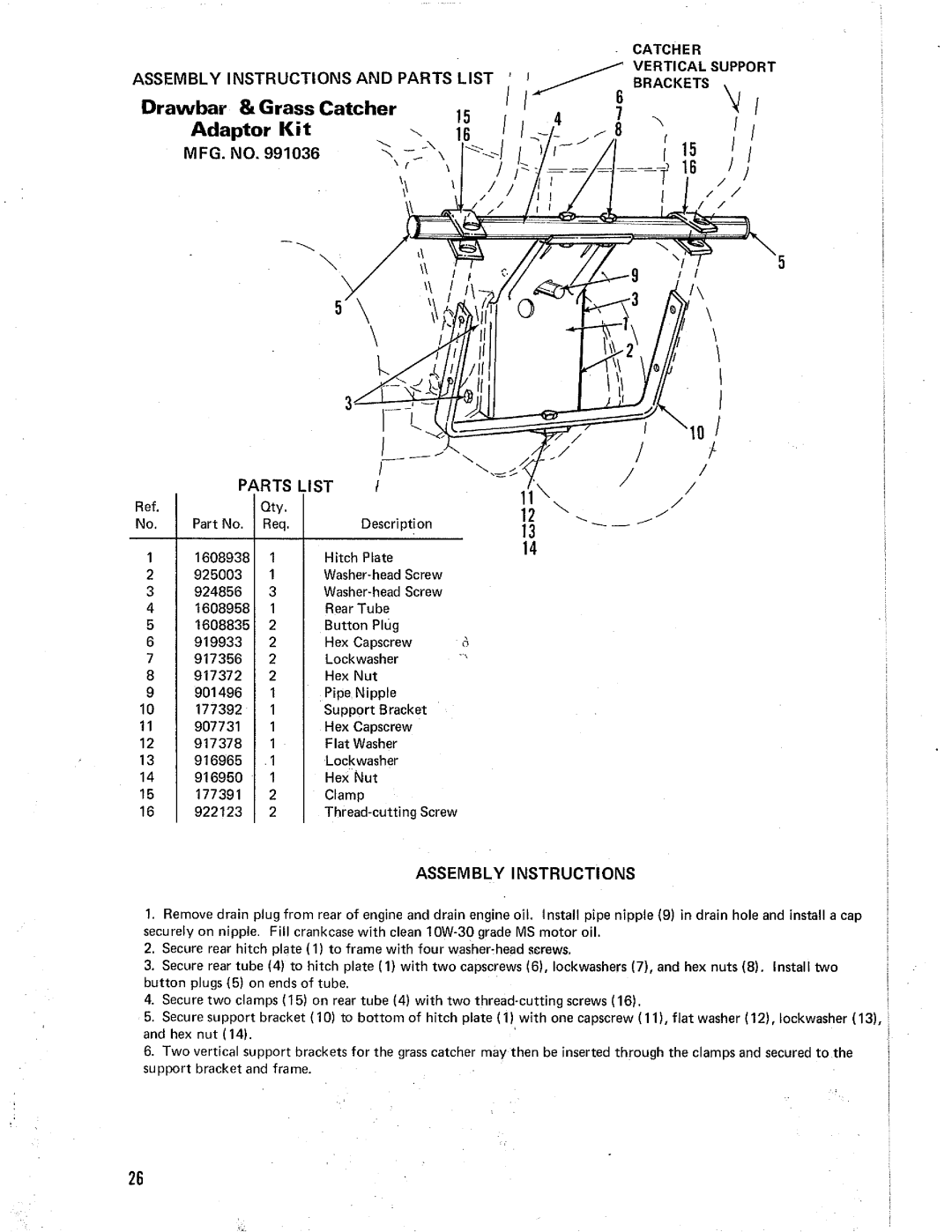 Simplicity 991020 manual 