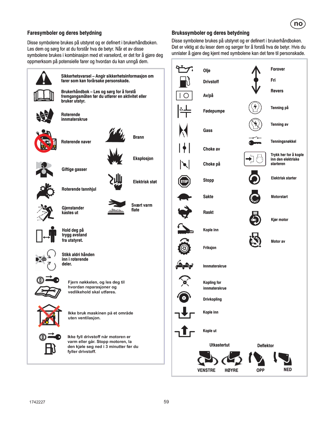 Simplicity H924RX manual 1742227 