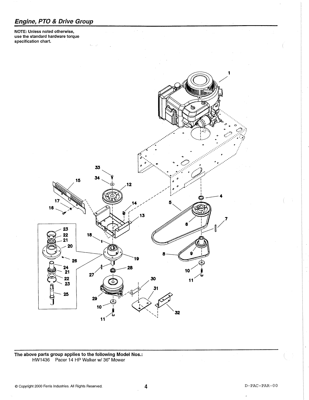 Simplicity HW1436 specifications 