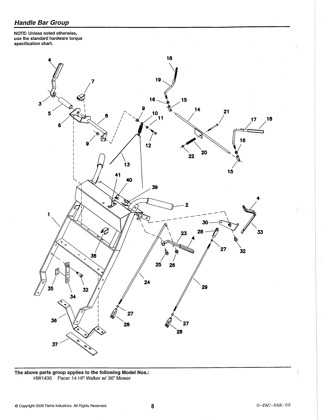 Simplicity HW1436 specifications 