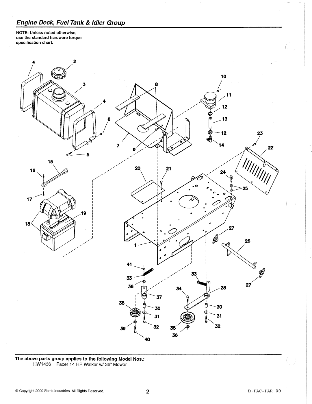 Simplicity HW1436 specifications 