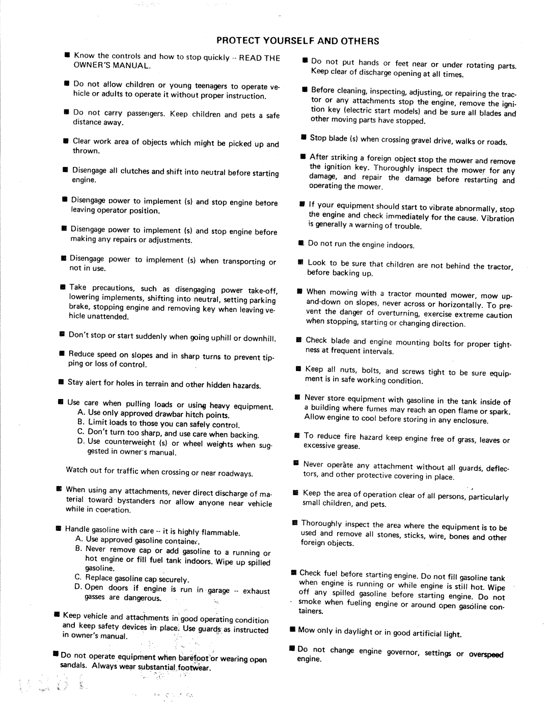 Simplicity Rotary Mower manual 