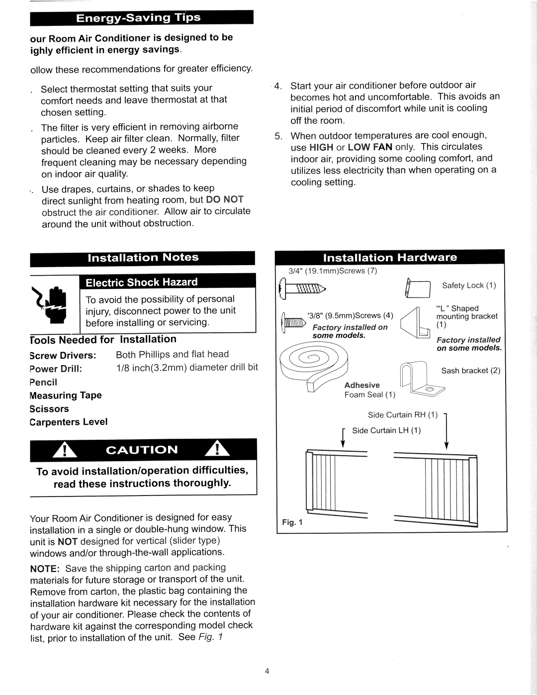 Simplicity SAC8017EE manual 