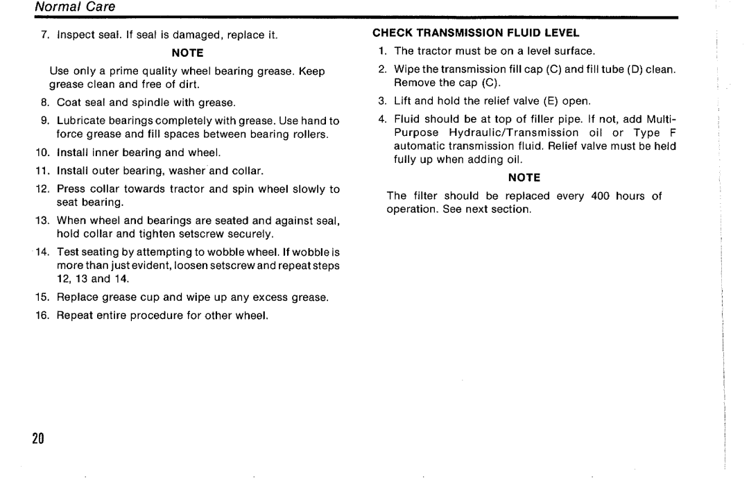 Simplicity Sovereign Series, 18 Hydro manual 