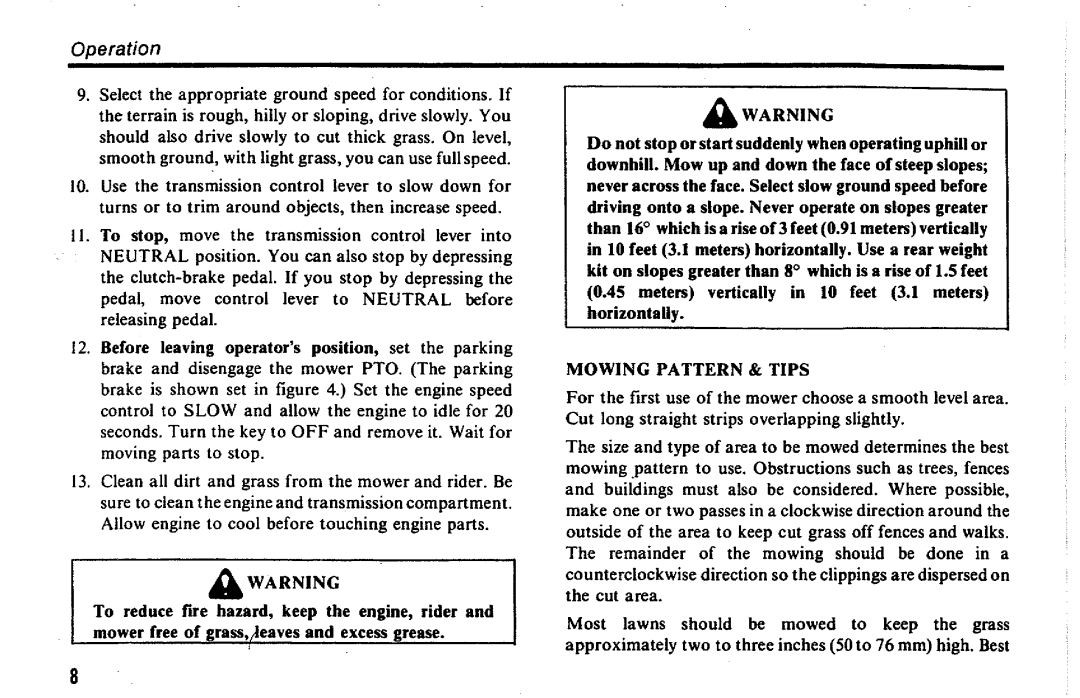 Simplicity SunRunner Series manual 