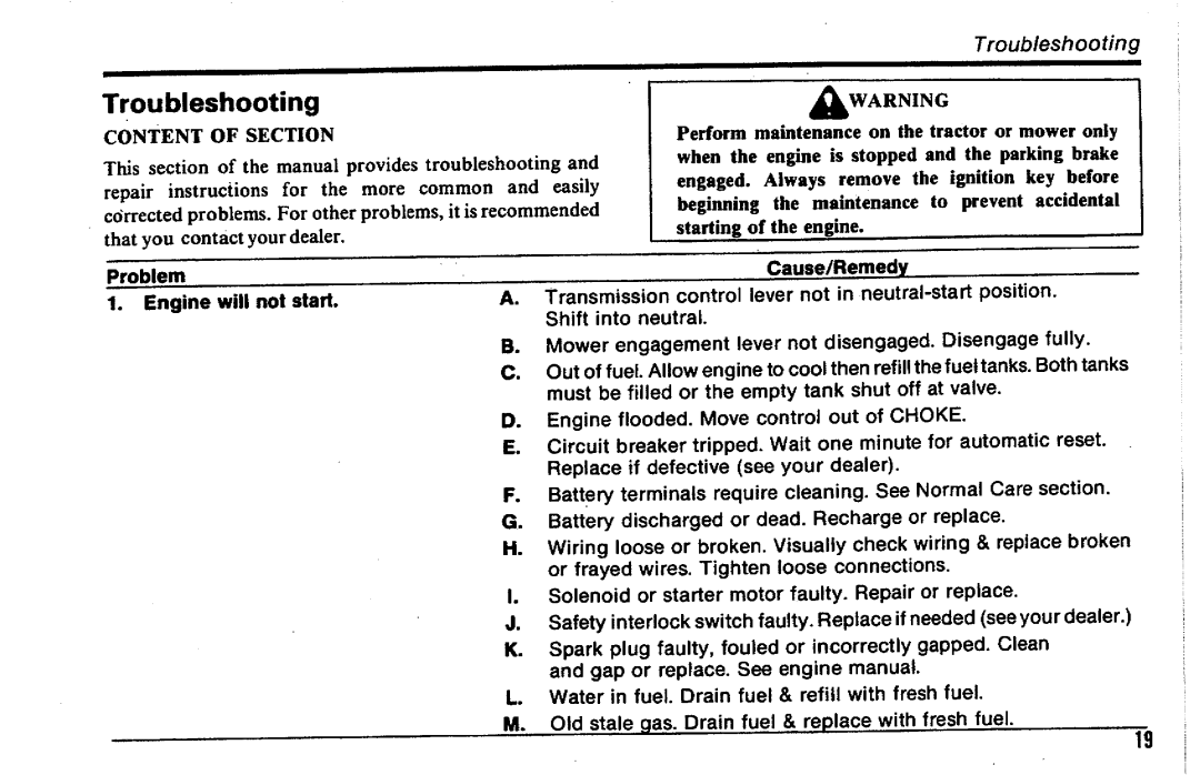 Simplicity SunRunner Series manual 