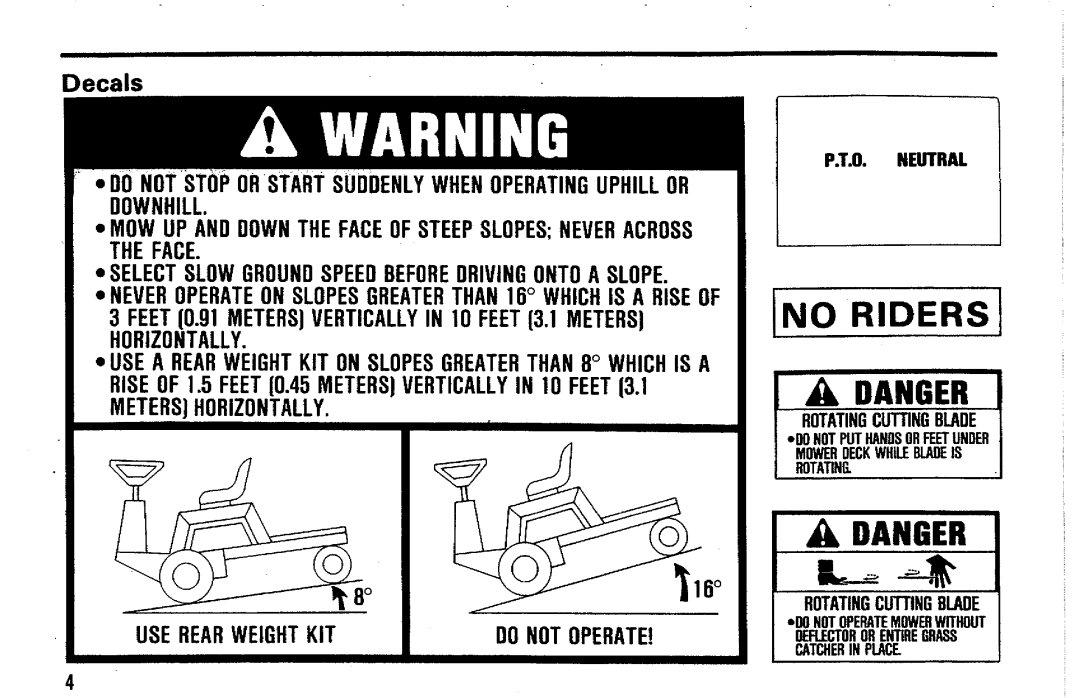 Simplicity SunRunner Series manual 