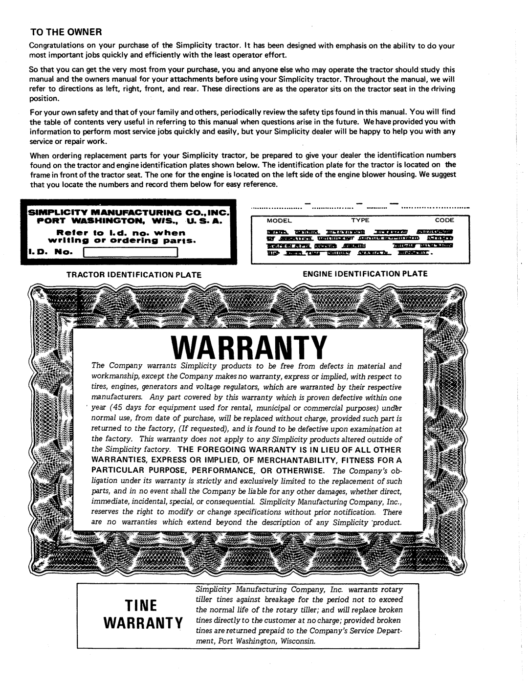 Simplicity System 7016, System 7010 manual 