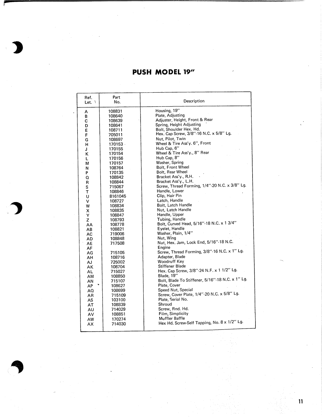 Simplicity TP 100 manual 