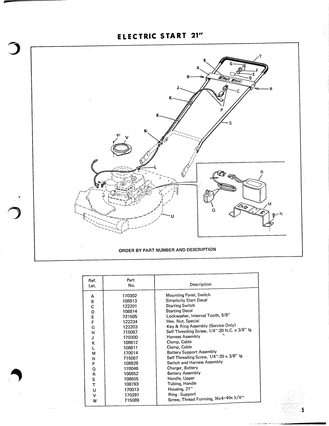 Simplicity TP 100 manual 