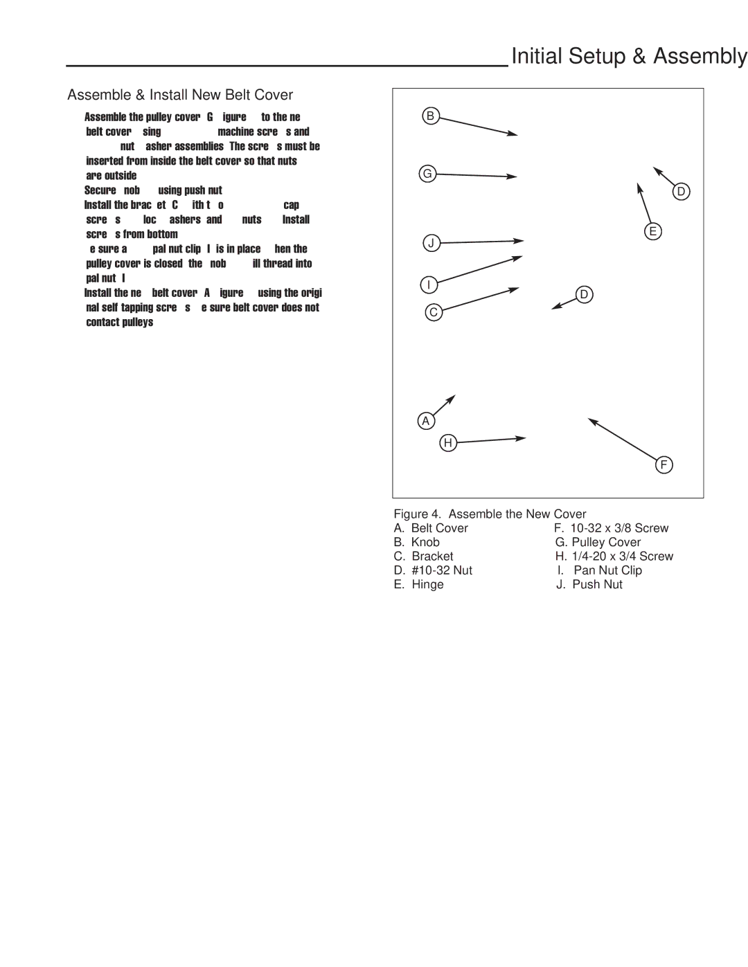 Simplicity Turbo Vacuum Collection System manual Assemble & Install New Belt Cover 