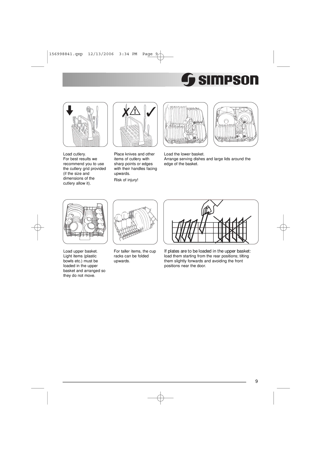 Simpson 52C850 user manual Qxp 12/13/2006 334 PM 