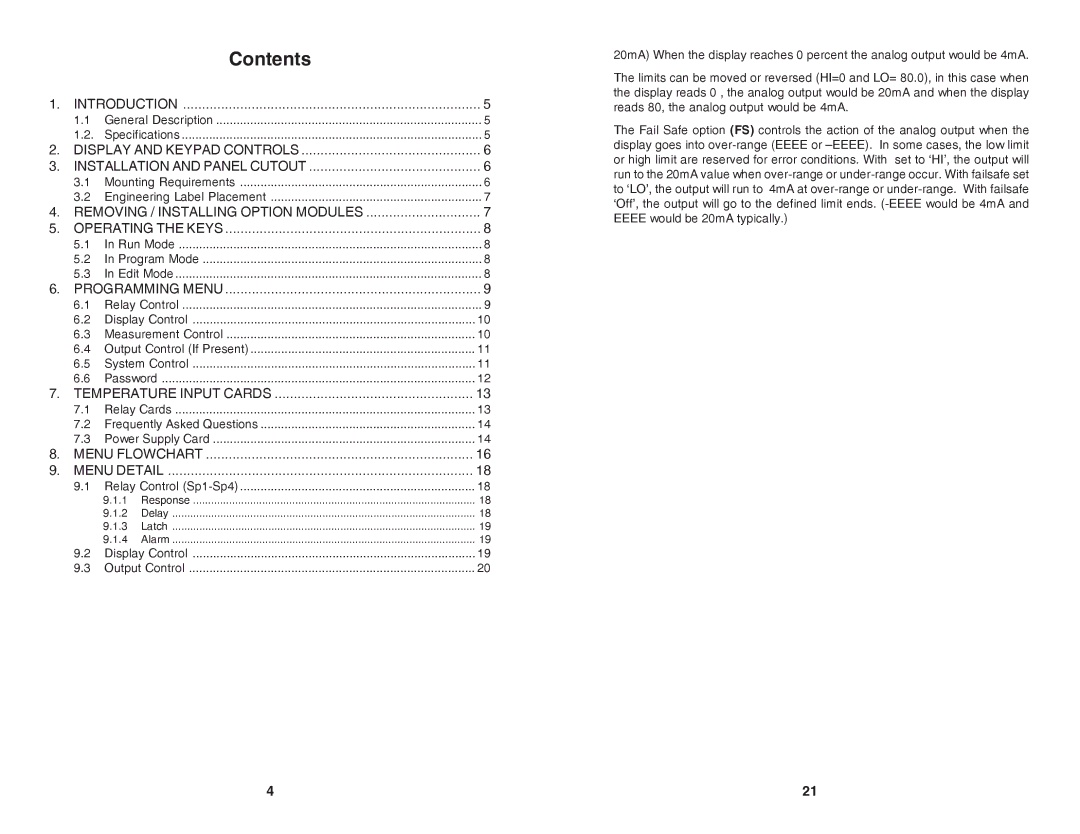 Simpson Electric H340 manual Contents 