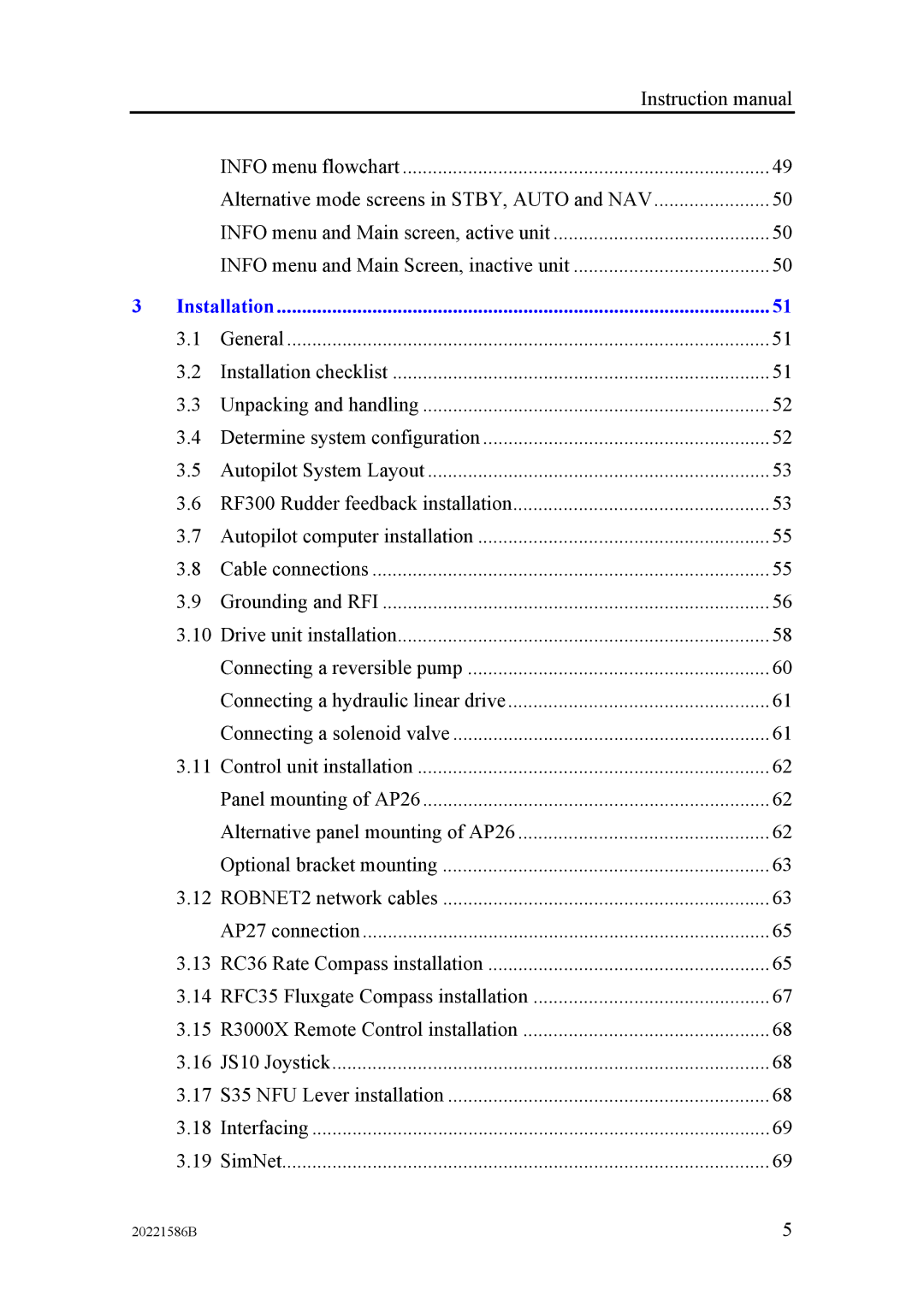 Simrad AP26, AP27 manual Installation 