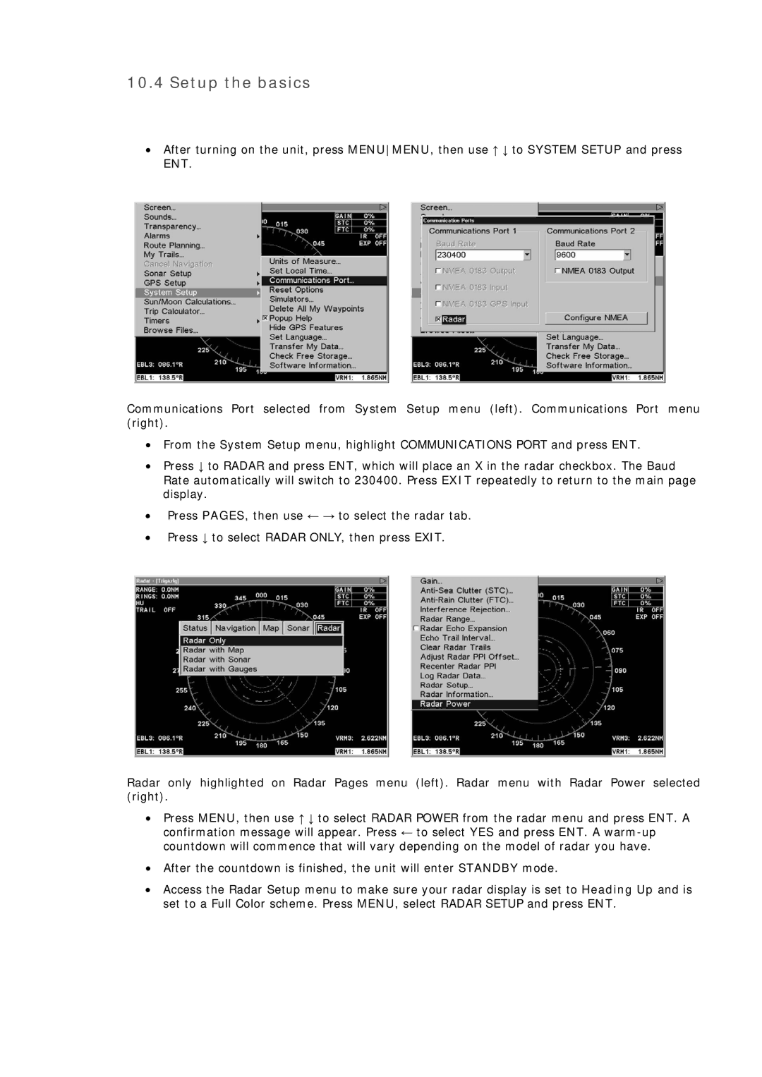 Simrad MN000802A-G manual Setup the basics 