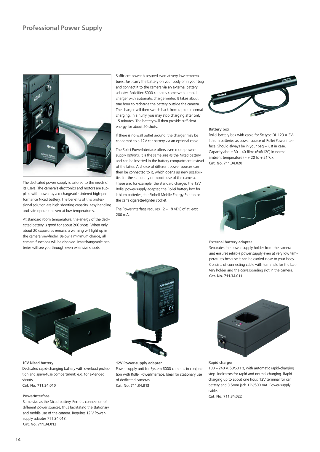 Sinar 6008 AF, 6008 Integral manual Professional Power Supply 