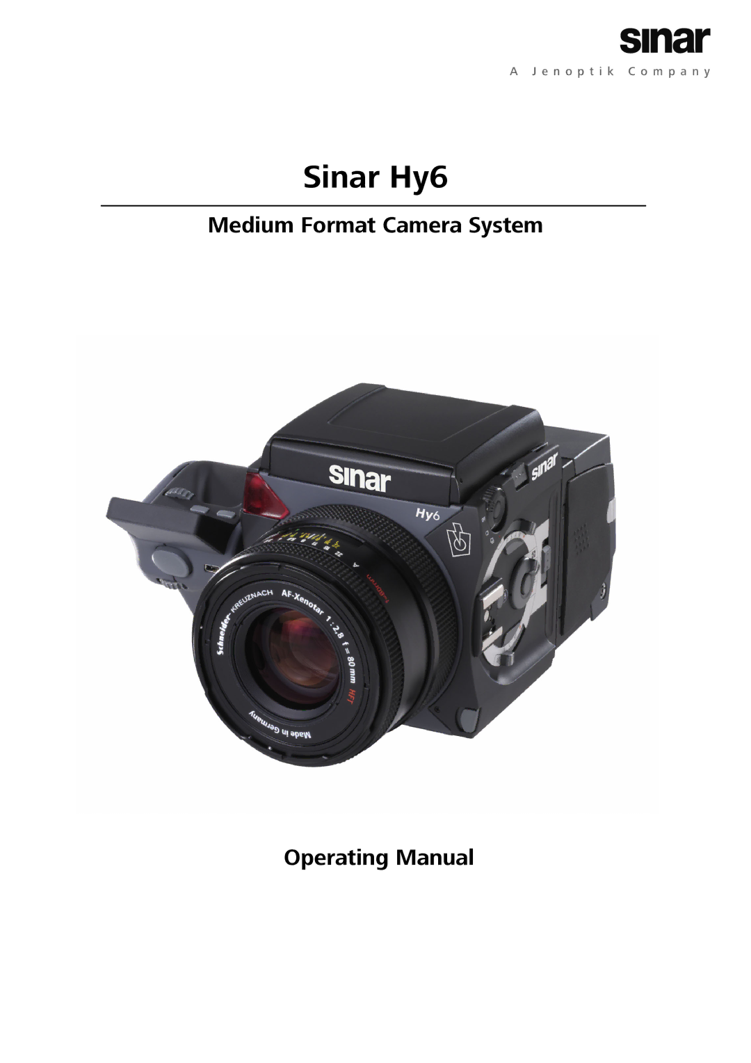 Sinar manual Sinar Hy6 