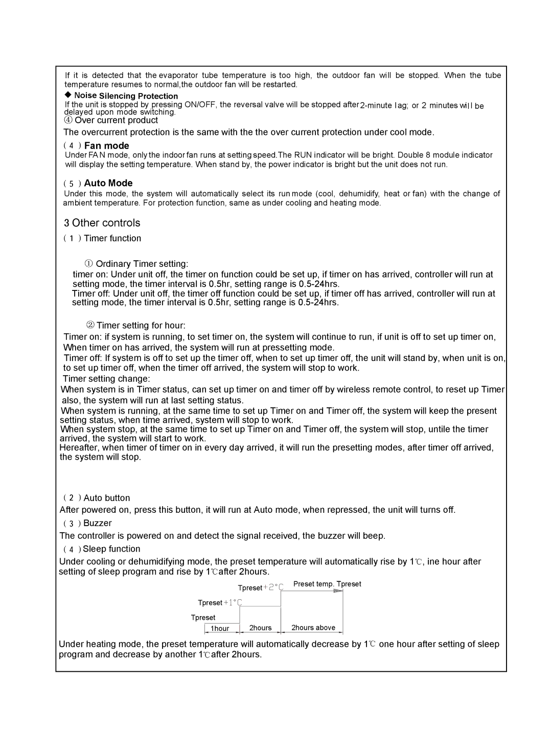 Sinclair ASH-13AK, ASH-09AK service manual Noise Silencing Protection 