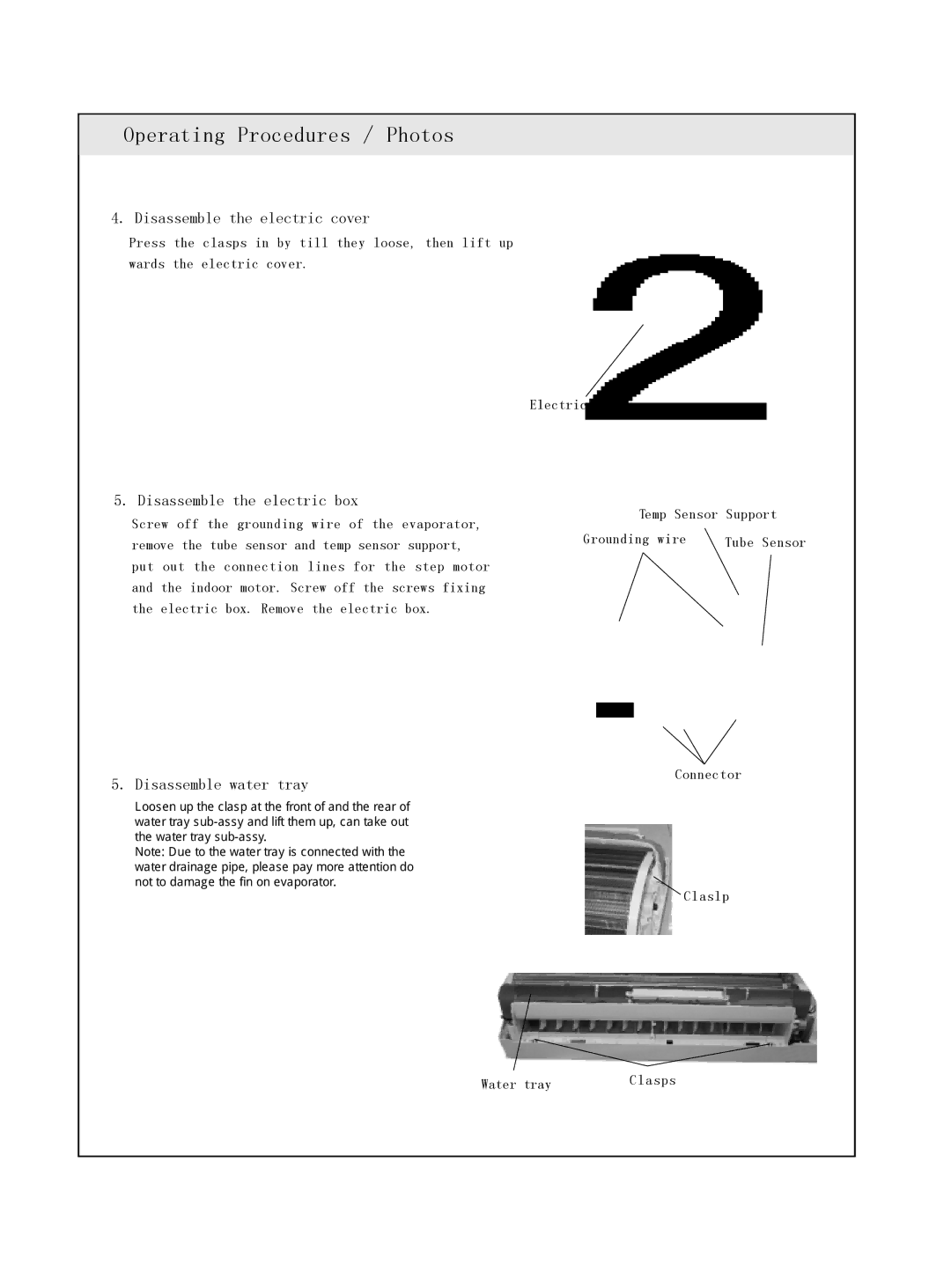 Sinclair ASH-13AK, ASH-09AK service manual Support 