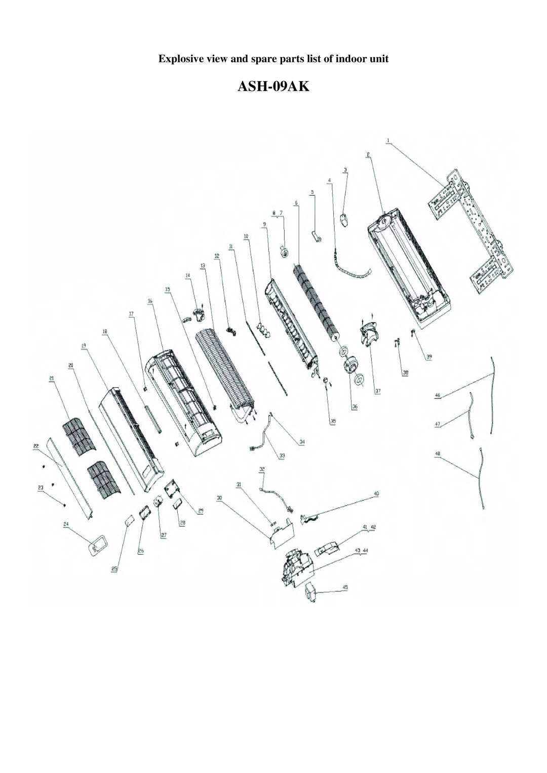 Sinclair ASH-13AK service manual ASH-09AK 