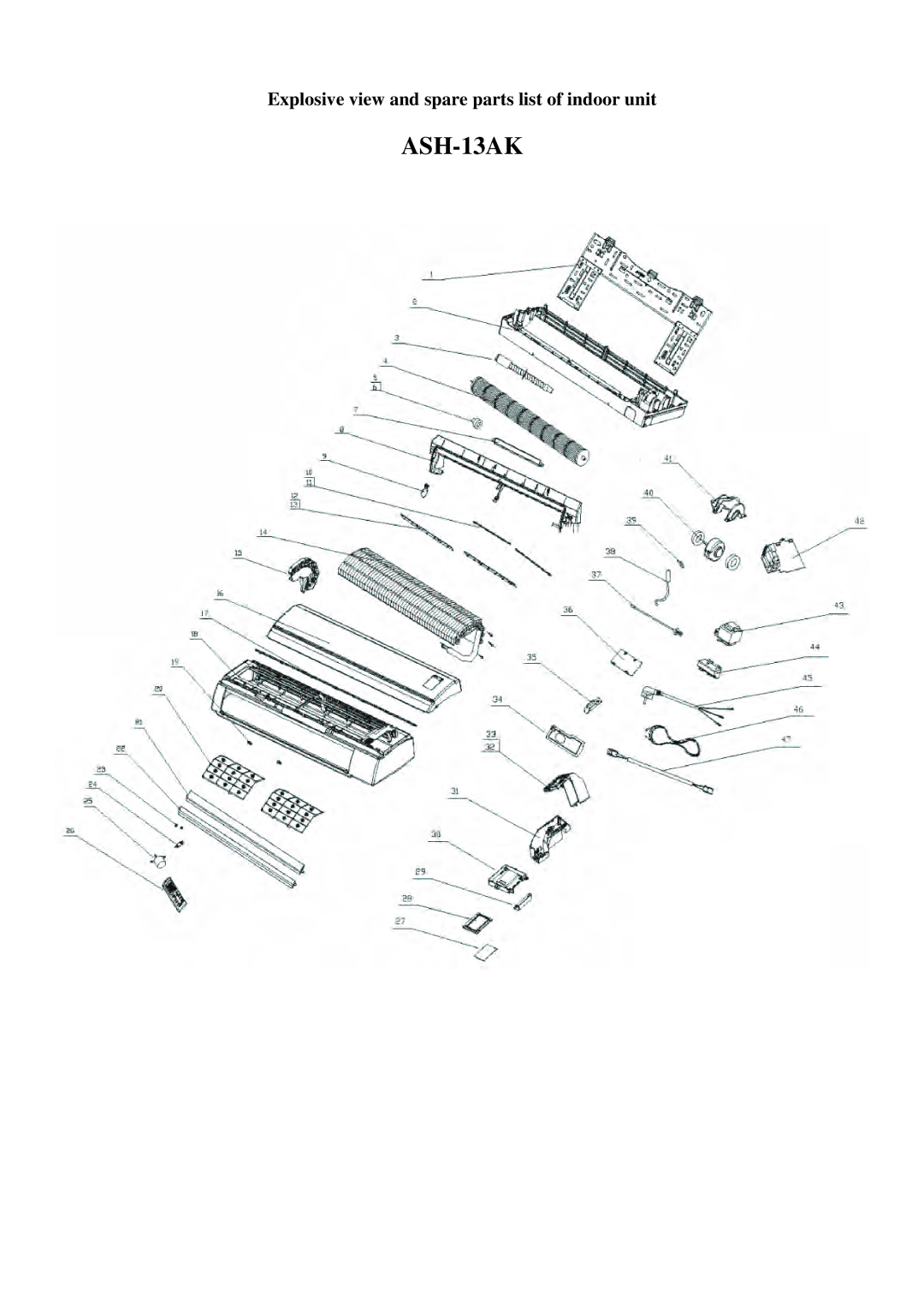 Sinclair ASH-13AK, ASH-09AK service manual 