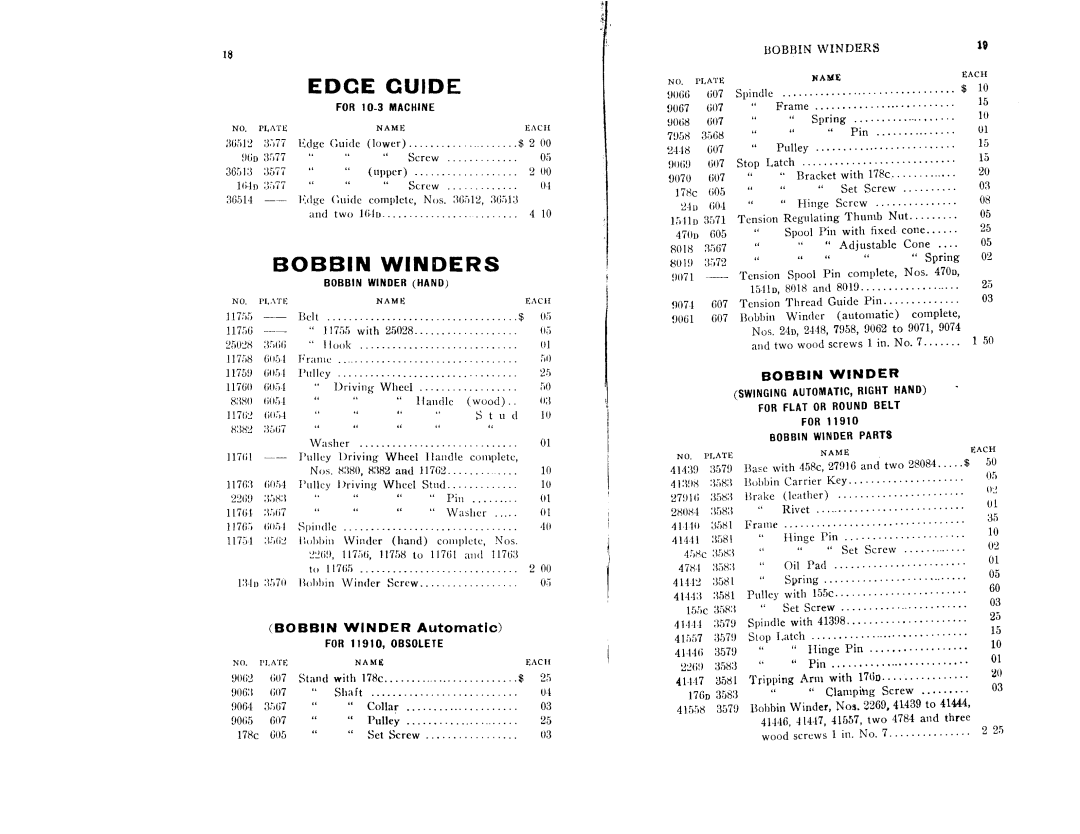 Singer 101-1 manual 