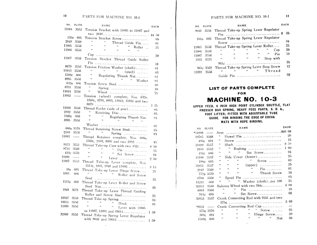 Singer 101-1 manual 