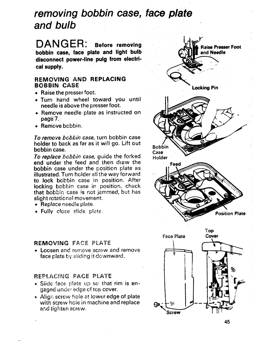 Singer 1021, 1022 manual 