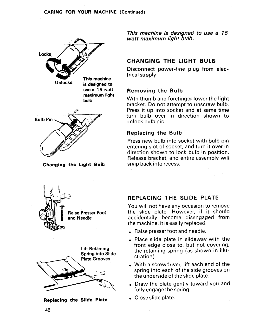 Singer 1022, 1021 manual 