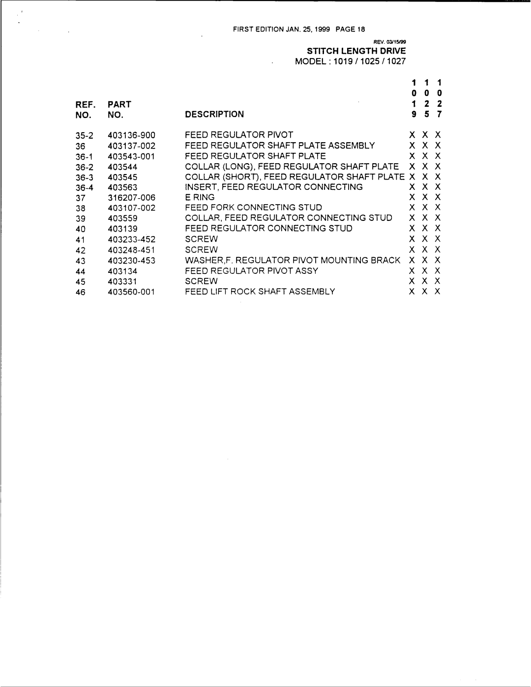 Singer 1019, 1025, 1027 manual 