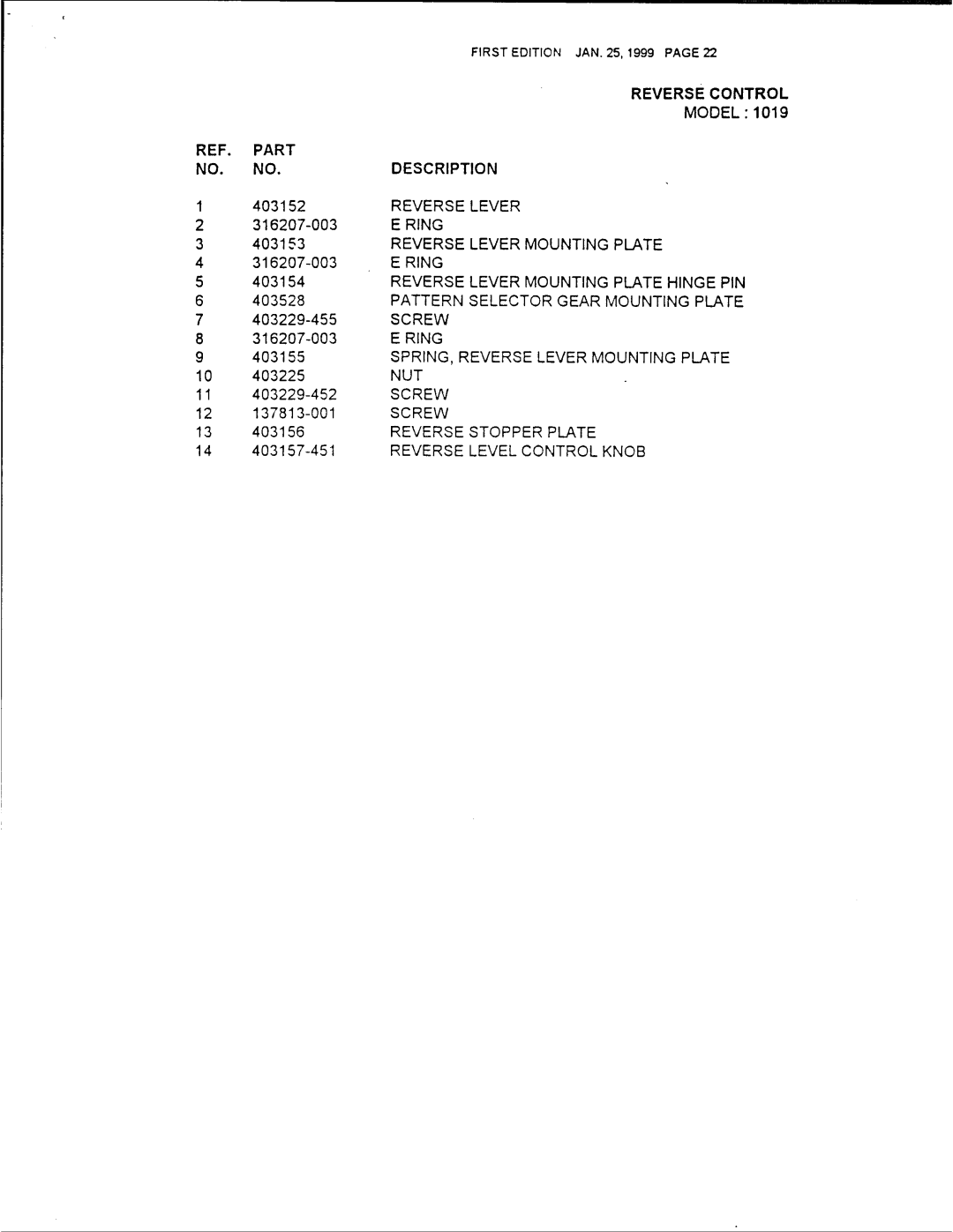 Singer 1025, 1027, 1019 manual 