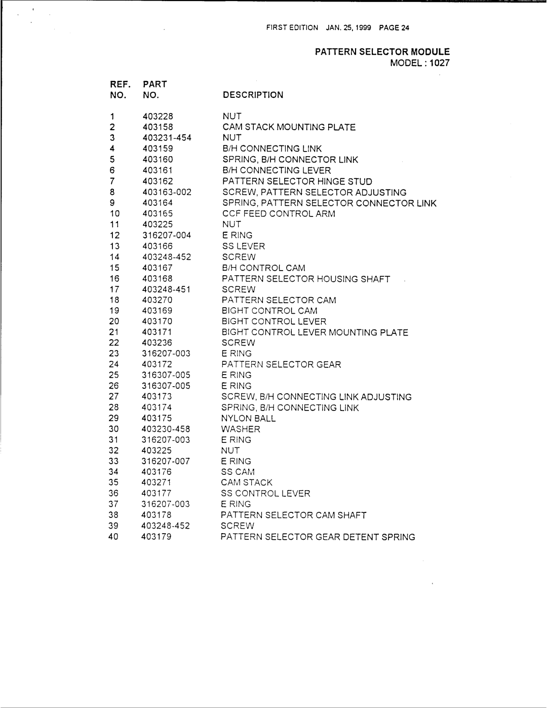 Singer 1019, 1025, 1027 manual 