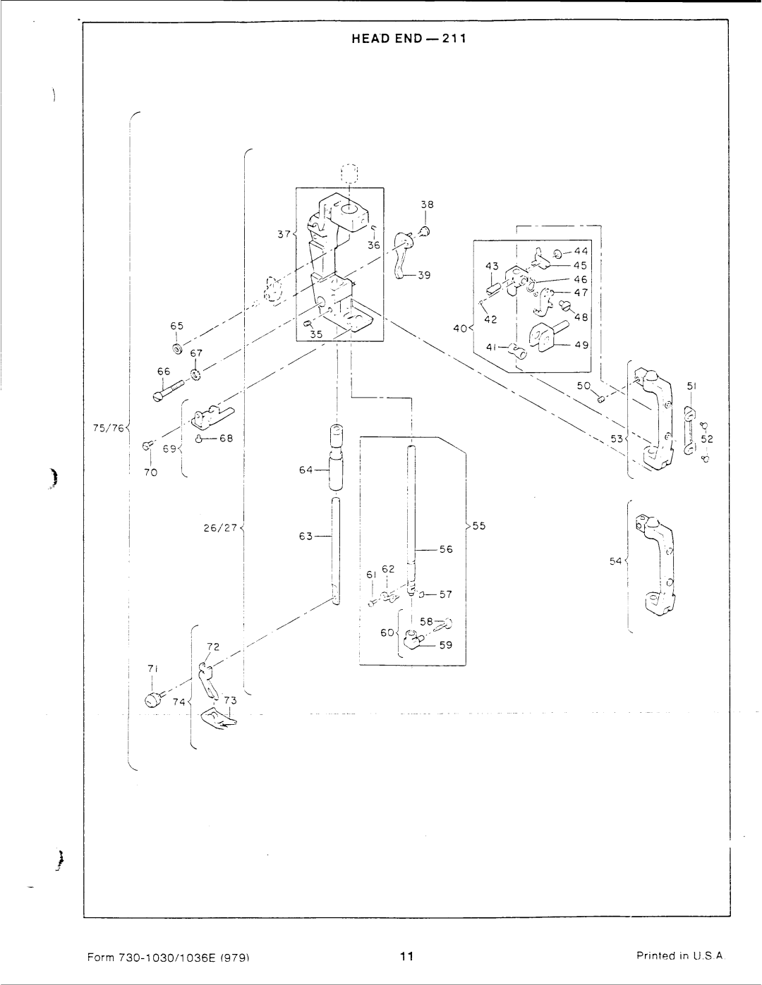 Singer 1030, 1036E manual 