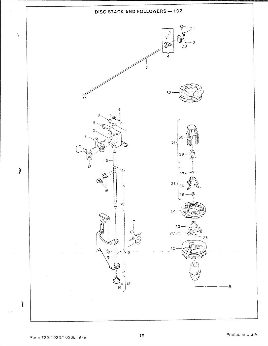 Singer 1030, 1036E manual 