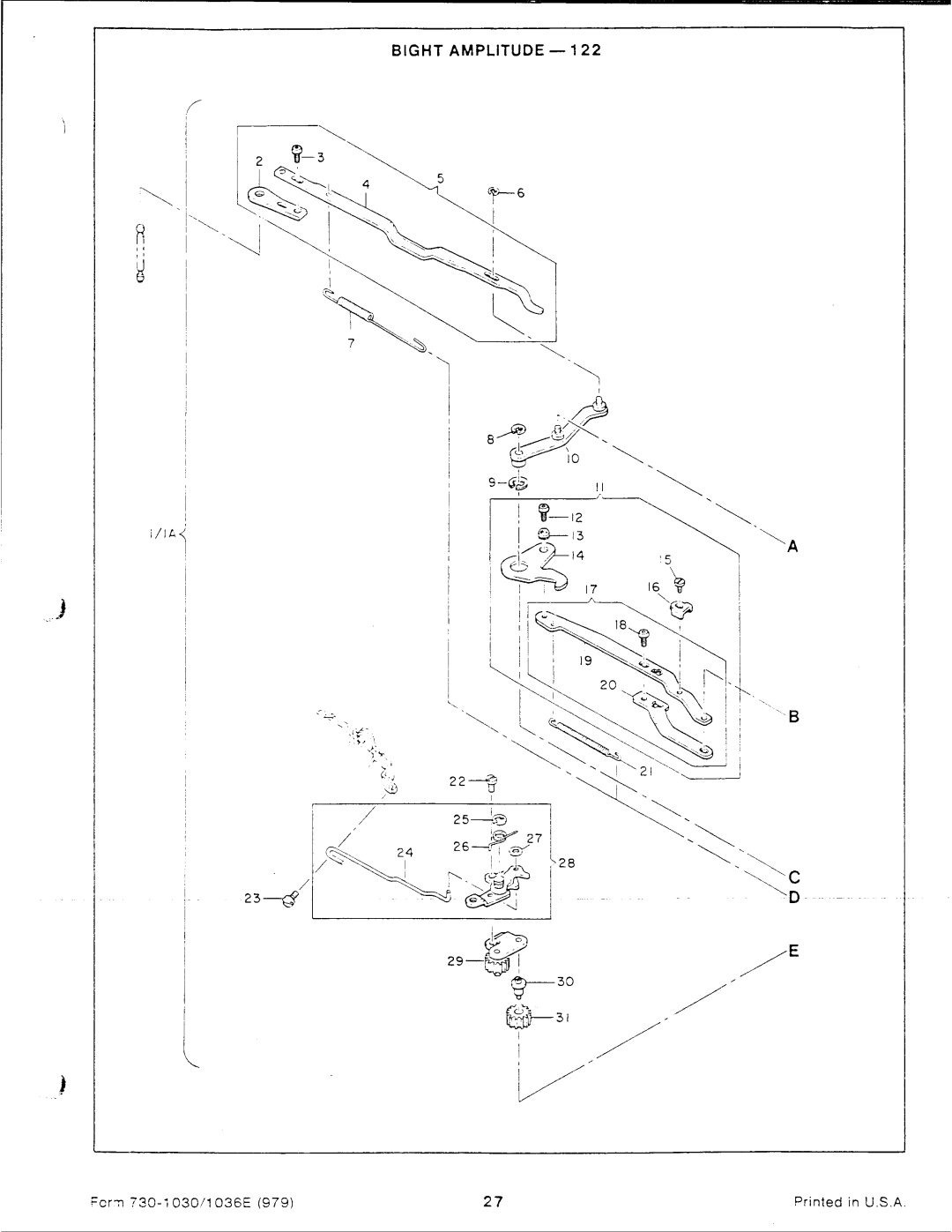 Singer 1030, 1036E manual 