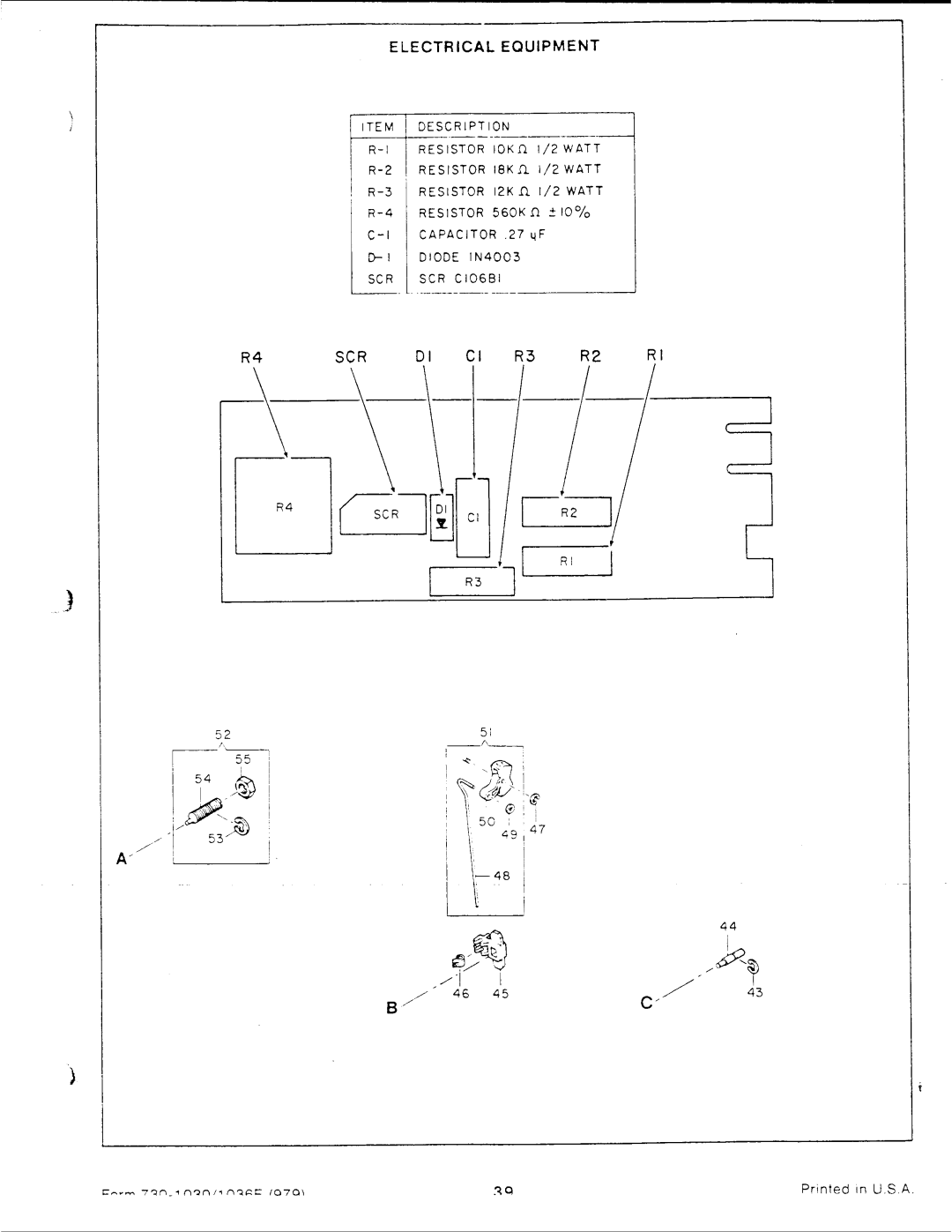 Singer 1030, 1036E manual 