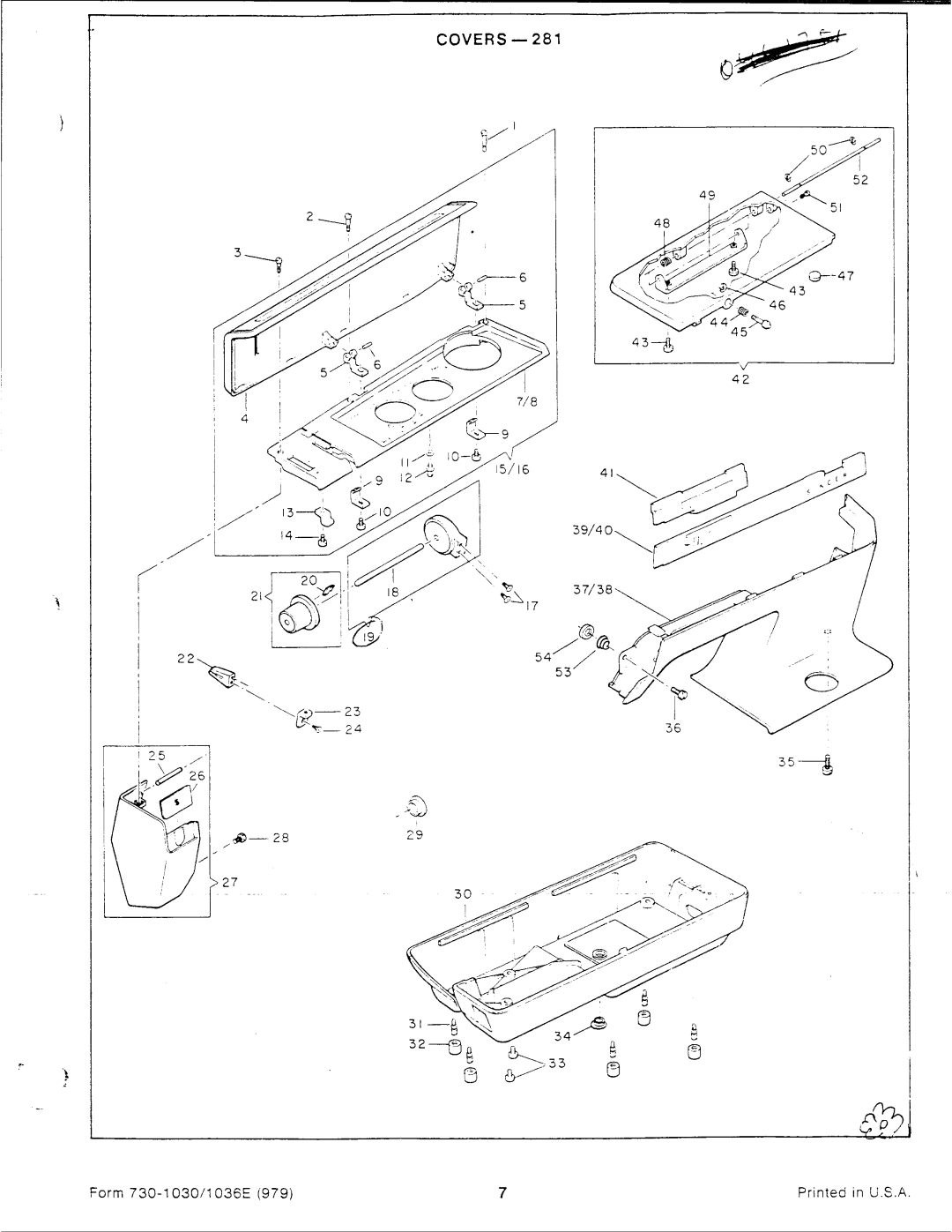 Singer 1030, 1036E manual 